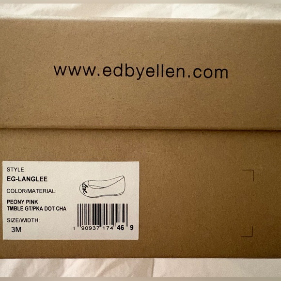 Ellen Degeneres Pink Ballet Flats with Embroidery - Picture 5 of 5